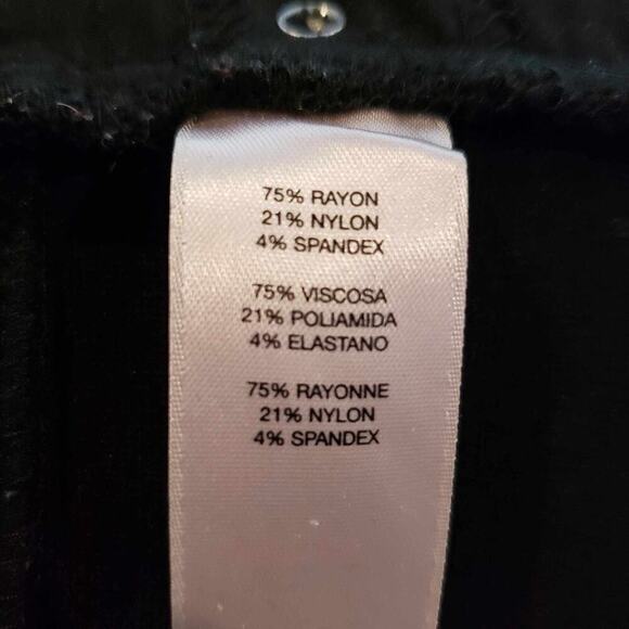 Chicos Womens Pants So Slimming Stretch Knit Rayon Size 1.5 US 10 Black - Picture 6 of 8